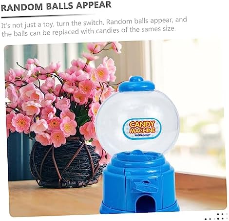 2pcs Vintage Candy Dispenser Machines for Kids Party Decorations Blue and Pink