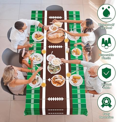 OHOME 2 Pack Superbowl Party Tablecloths 2026