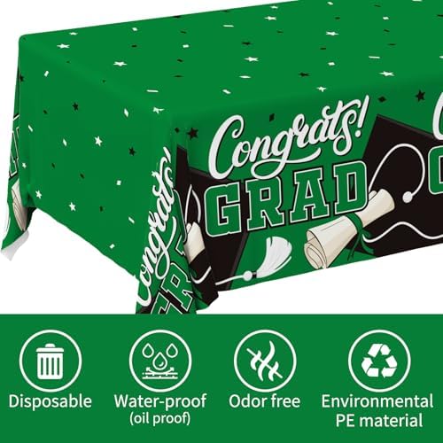 Gatherfun 2025 Graduation Decor 2 Pcs Table Covers