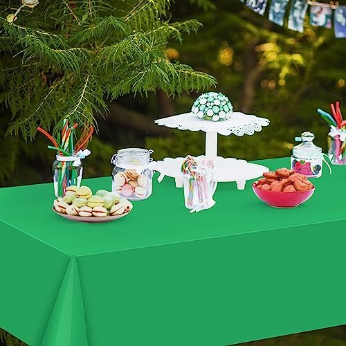 24 Pack Assorted Color Rectangle Plastic Tablecloth for Birthday and Wedding Events