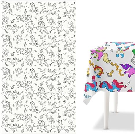 Prestee Unicorn Tablecloths 2 Pack - Birthday Decorations