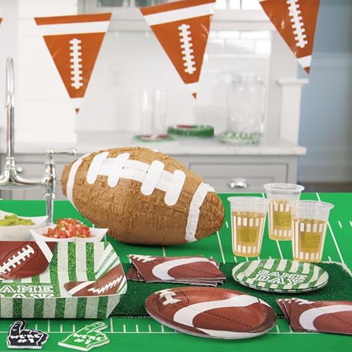 3Pcs Football Field Tablecloth 54x108 Inch for Party Decorations