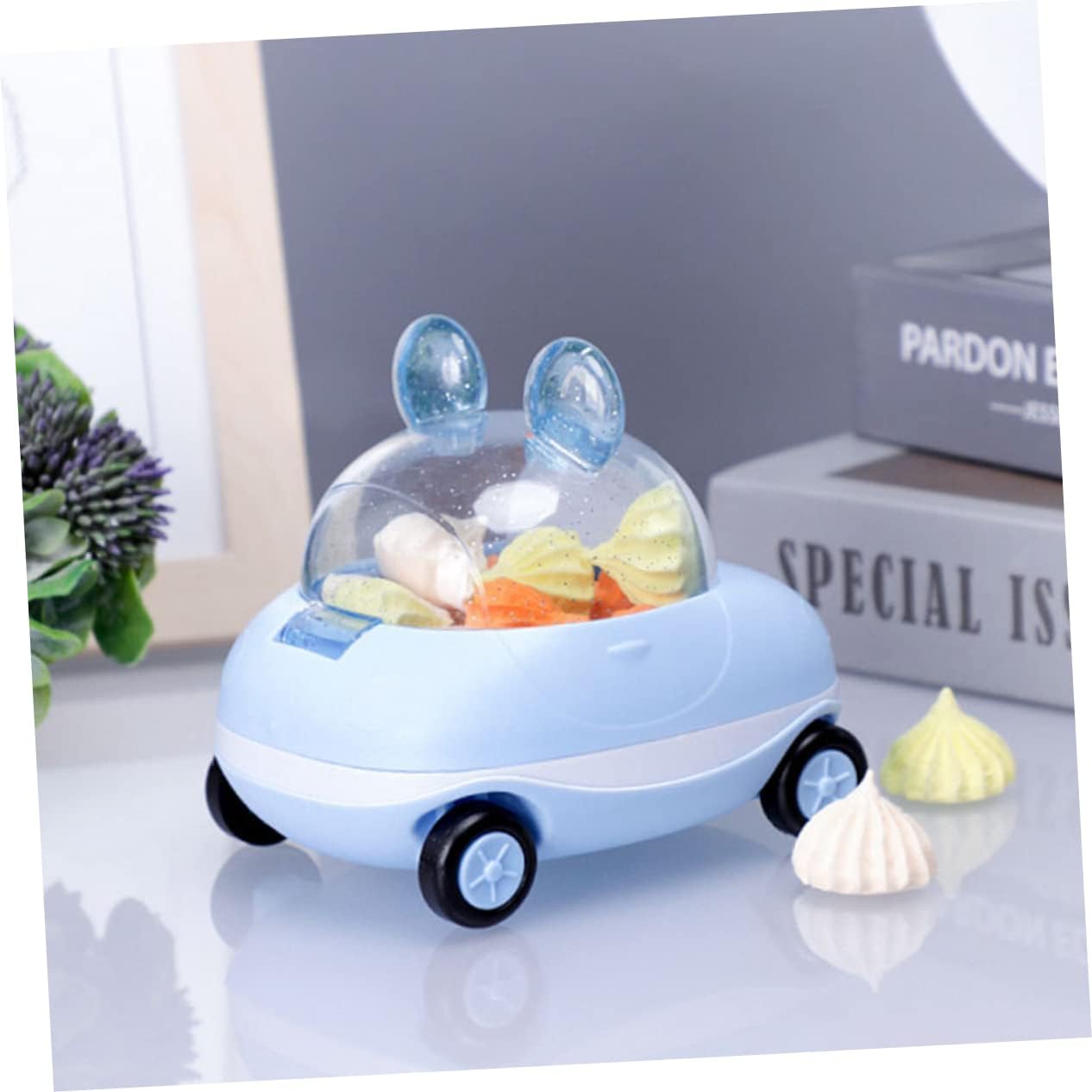 OKUMEYR Adorable Plastic Candy Container Car for Kids