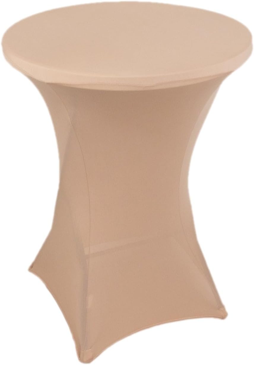 Balsa Circle 36-Inch Nude Cocktail Spandex Tablecloth