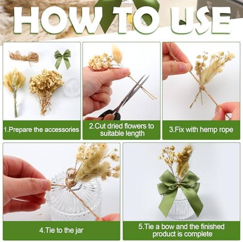 Honeydak 12 Piece Glass Candy Jar Set with Lids and Decor