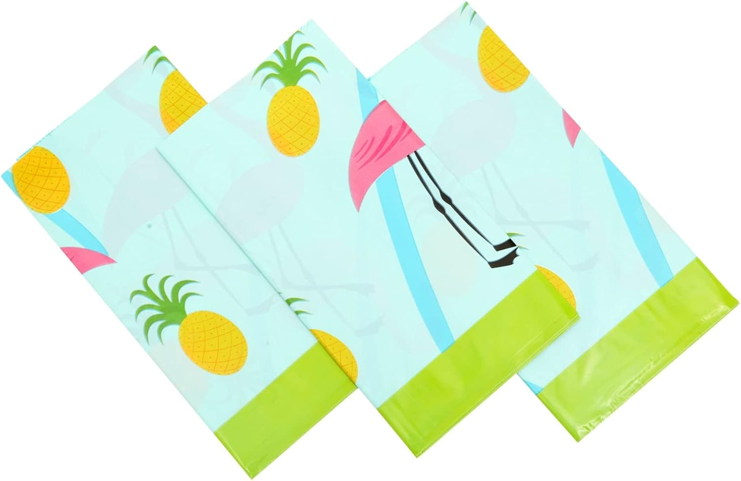 Juvale 3-Pack Flamingo Tablecloths for Pool Party Decorations