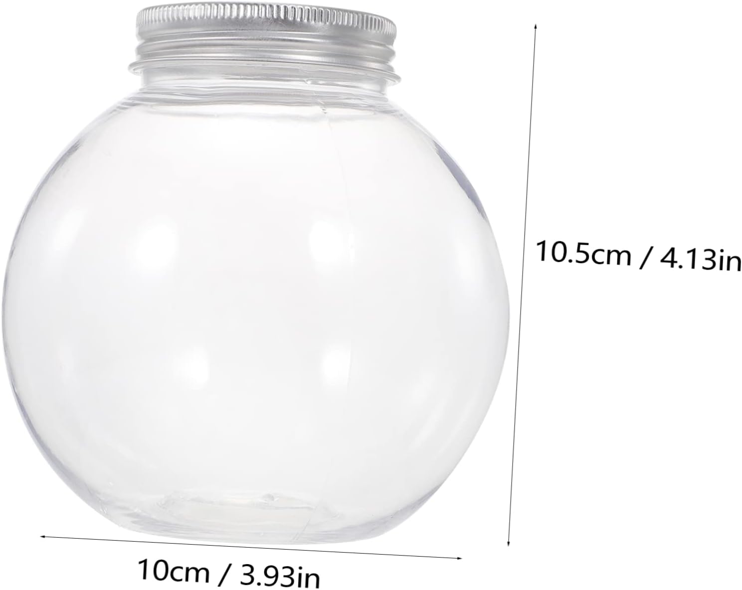 NUOBESTY 5pcs Christmas Candy Jars with Ball Shape Design