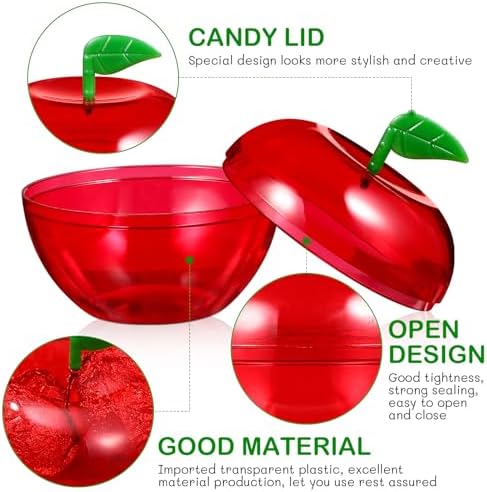 12pcs Plastic Candy Jar for Christmas Wedding Party Favors
