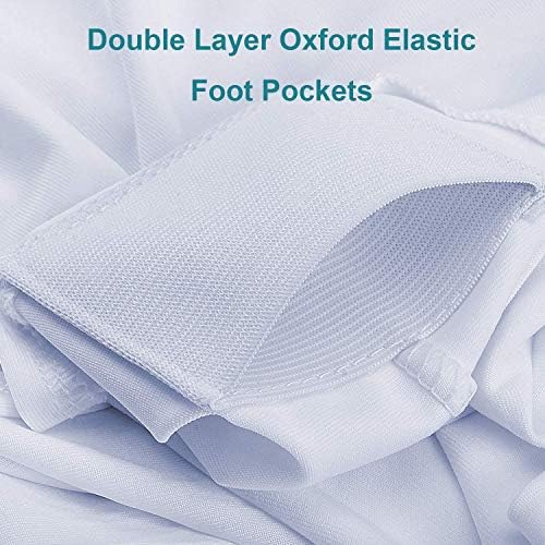 Reliancer 2 Pack 6FT Rectangular Spandex Table Cover for Outdoor Events and Banquets