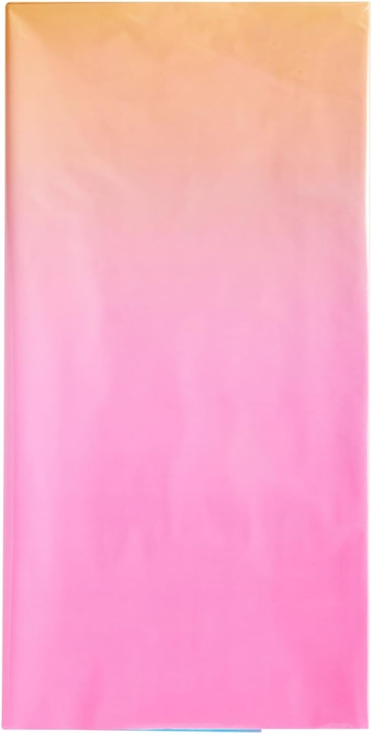 Sparkle and Bash 3 Pack Plastic Ombre Rainbow Tablecloth