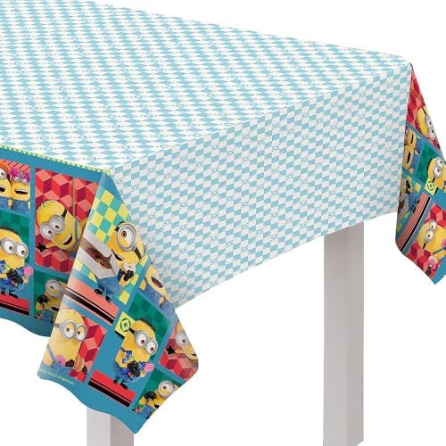 Amscan Despicable Me Multicolor Table Cover 54x96 Pack of 1