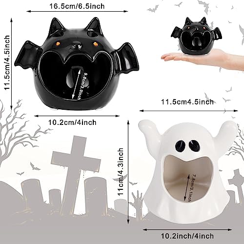 Whaline 2Pcs Halloween Candy Dish Holder