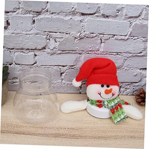 BIUDECO Snowman Candy Containers 5 Pack Christmas Decorative Jars
