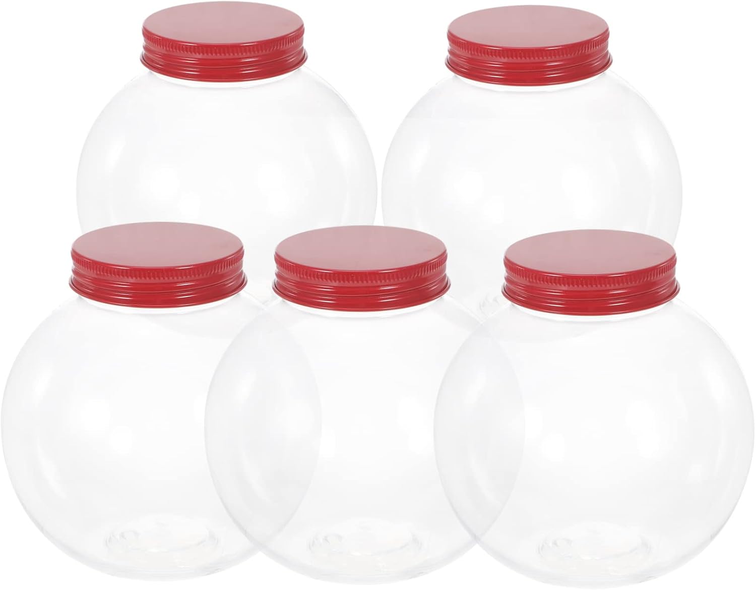 5pcs Shaped Candy Jars for Christmas Parties and Celebrations