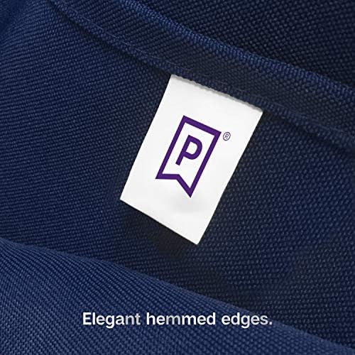 Gee Di Moda Fitted Tablecloth - 72 x 30 Inch Navy Blue for 6 Ft Rectangle Table