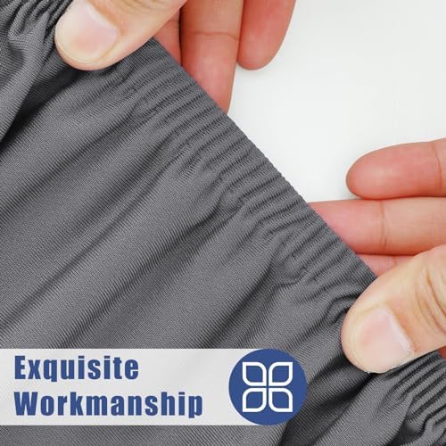 Moosfor Spandex Tablecloth 6 Pack Stretch Fit for 4 Foot Rectangle Tables Windproof and Waterproof for Outdoor Use