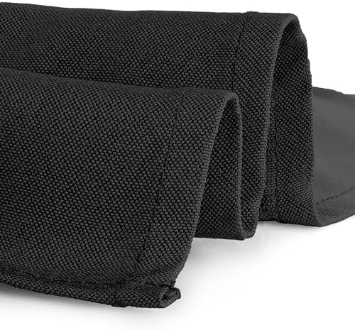 Gee Di Moda Fitted Tablecloth - 72x30 Inch Black for 6 Ft Table
