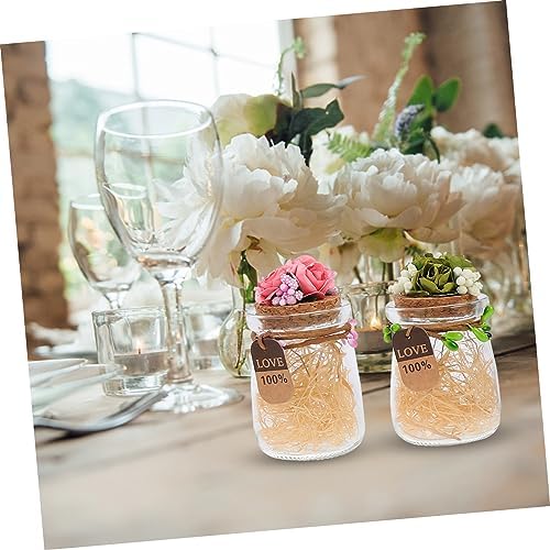 PRETYZOOM 4pcs Candy Bottles Assorted Containers for Weddings Parties and Crafts