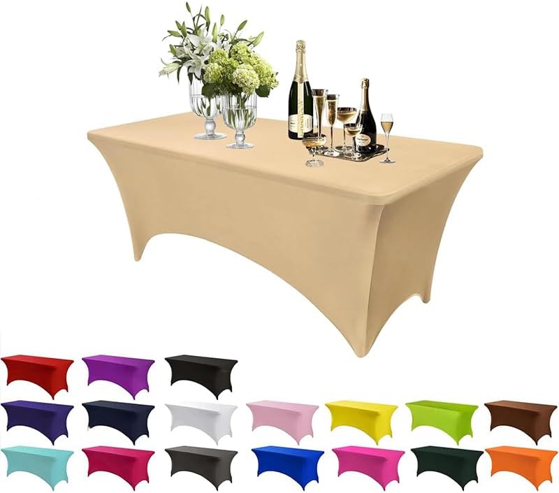 6FT Stretch Spandex Table Cover for Home Events