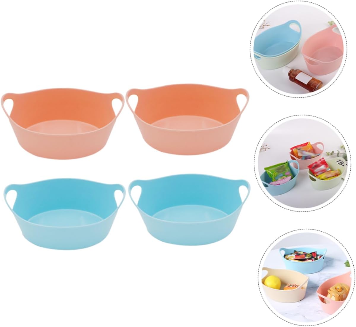 PRETYZOOM 4pcs Halloween Candy Storage Baskets for Home and Party Decor