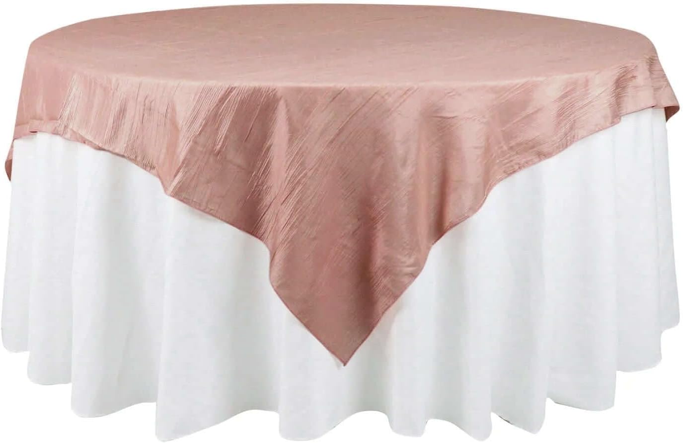 Balsa Circle Dusty Rose 72x72 Table Overlay