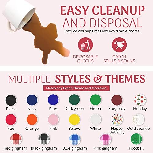 Grandipity Plastic Tablecloth Roll 54 Inch x 100 Feet