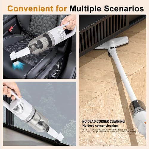 6-in-1 Lightweight Stick Vacuum Cleaner with 100W Motor