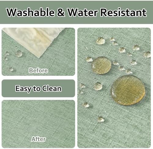 Textured 50 Inch Round Tablecloth - Waterproof Wipeable