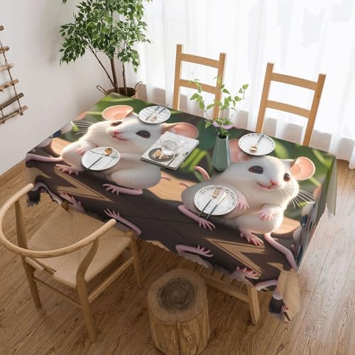 Mother And Child Rats Tablecloth Waterproof