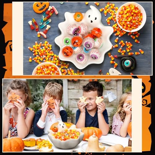 Vesici 7 Inch Halloween Candy Dish Holder Ceramic Ghost Bowl