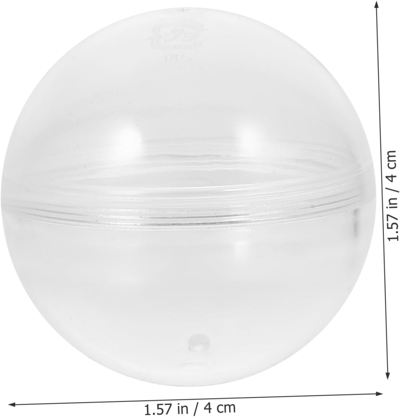30pcs Transparent Round Capsules for Party Favors and Candy Packaging
