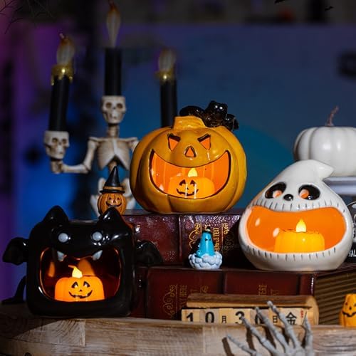 Cute Halloween Candy Bowl with Black Bat Design