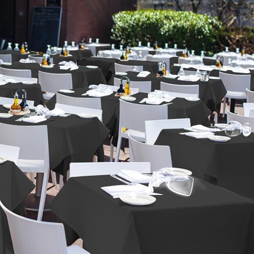 54 Inch X 100 Feet Black Tablecloth Roll with Slide Cutter