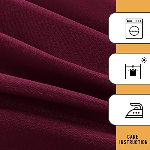 Obstal 2 Pack Fitted Table Covers for 6 Foot Tables - Burgundy