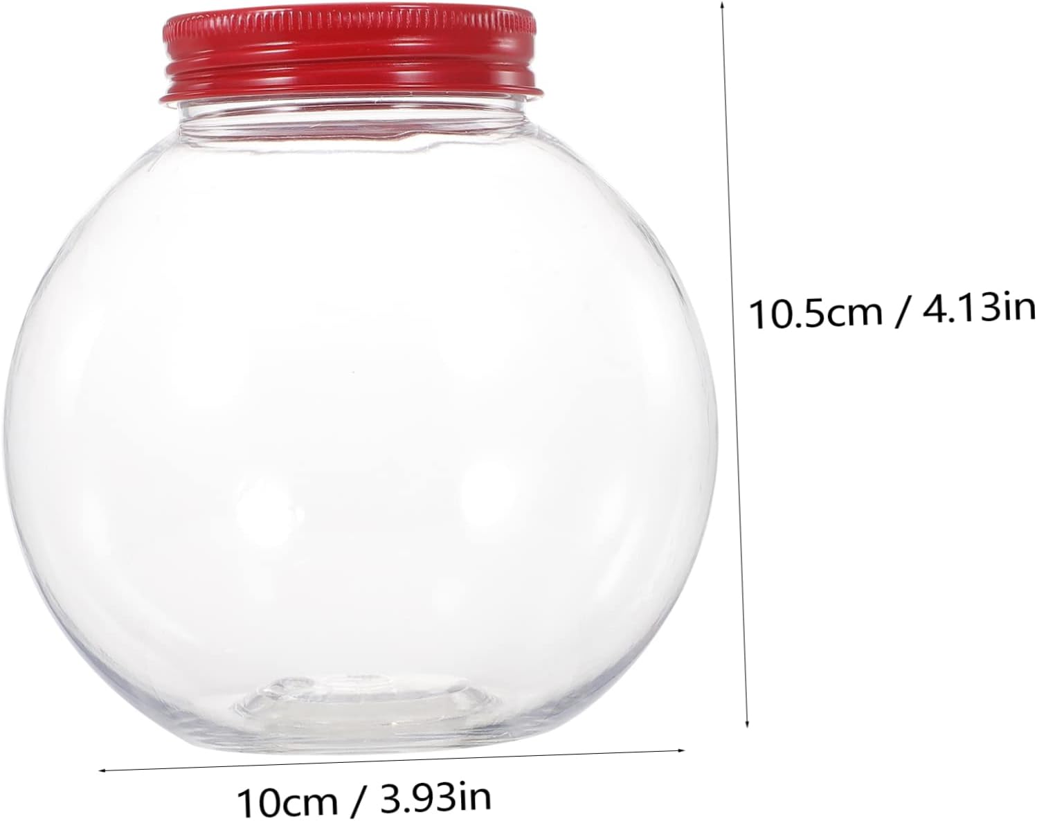 5pcs Ball Shaped Candy Jar with Seal Lid for Christmas Party Favors
