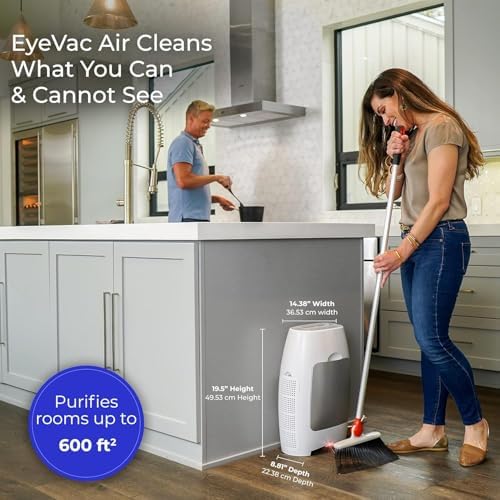 EyeVac Air 2-in-1 HEPA Air Purifier Touchless Vacuum