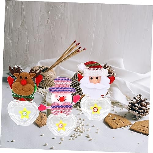 FOMIYES 12 Pcs Clear Candy Jar Christmas Party Favors