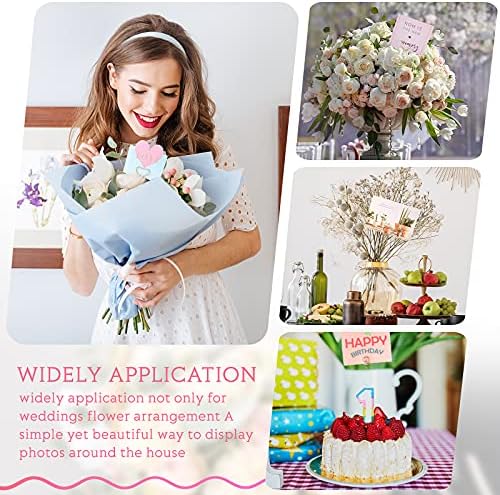 Sunnyray 30pcs Metal Wire Floral Picks Place Card Holders
