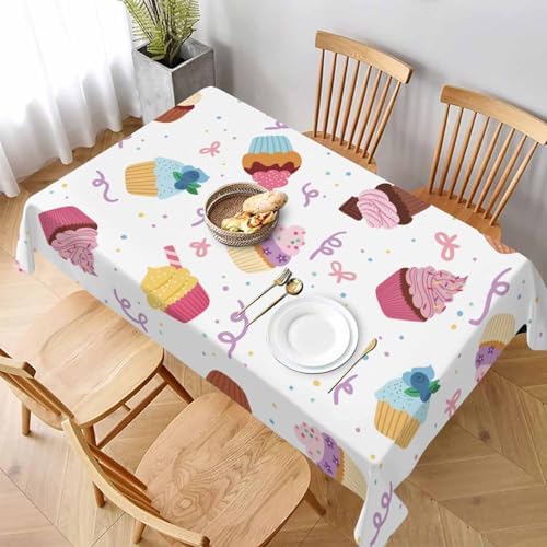 Cute Cartoon Berries Tablecloth 60x84 Inch