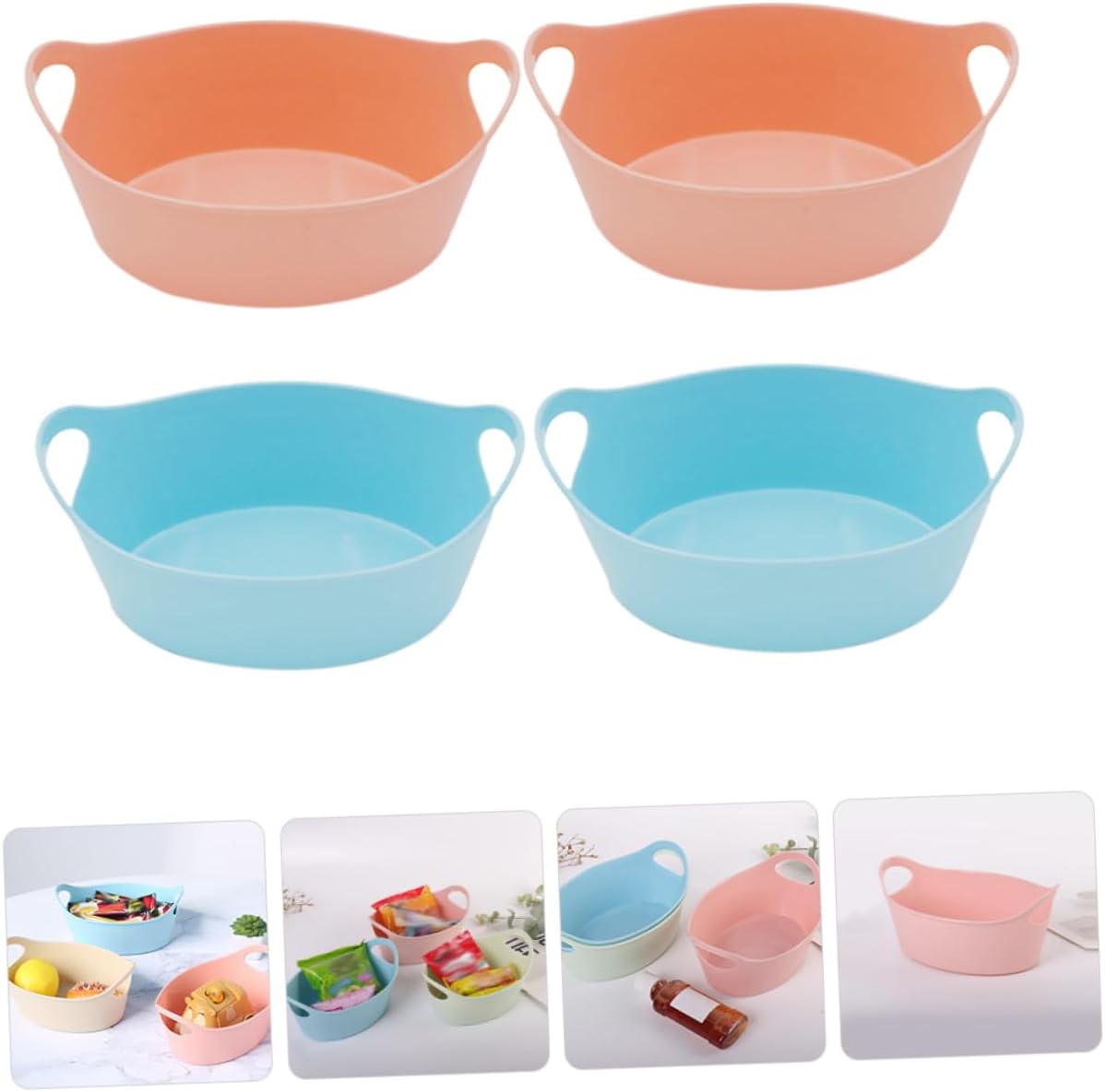 PRETYZOOM 4pcs Halloween Candy Storage Baskets for Home and Party Decor