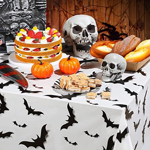 Tiamon 3 Pcs Halloween Bats Tablecloth