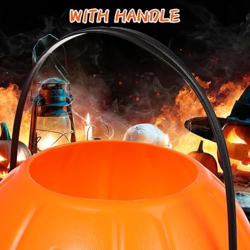 Didiseaon 2Pcs Pumpkin Candy Bucket Halloween Decor