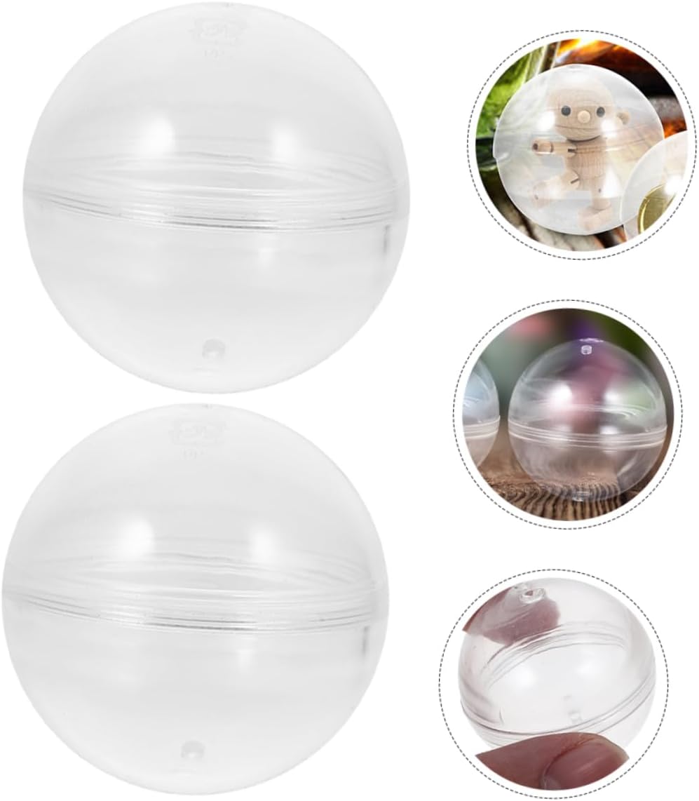 VICASKY 20pcs Round Capsules Candy Server for Parties