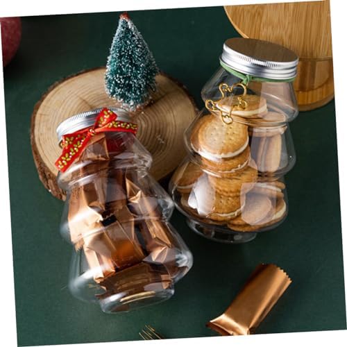 6Pcs Christmas Candy Holder Transparent Decorative Boxes for Treats and Party Gifts