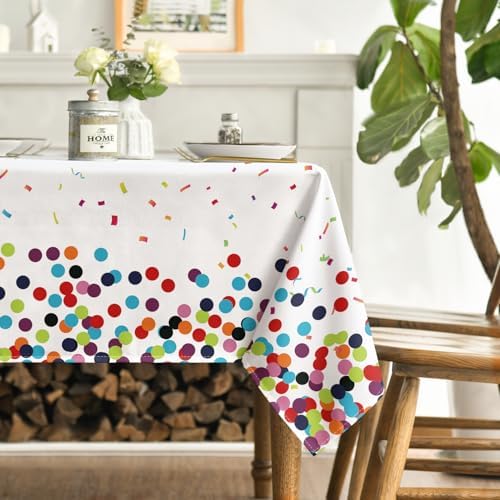 Horaldaily Birthday Tablecloth 60x104 Inch Rectangular
