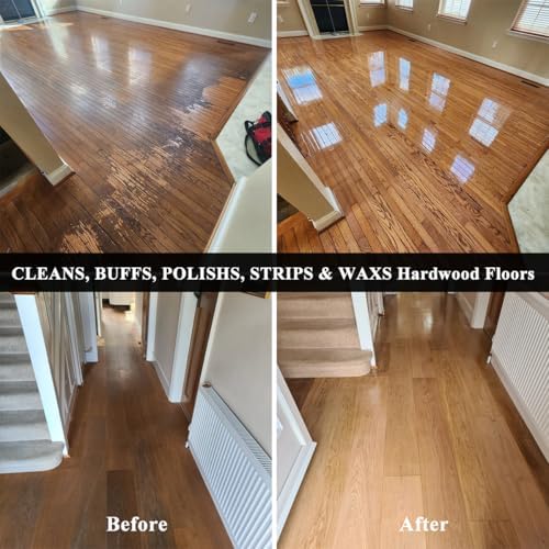 Commercial Floor Scrubber Machine with Brushes and Pads