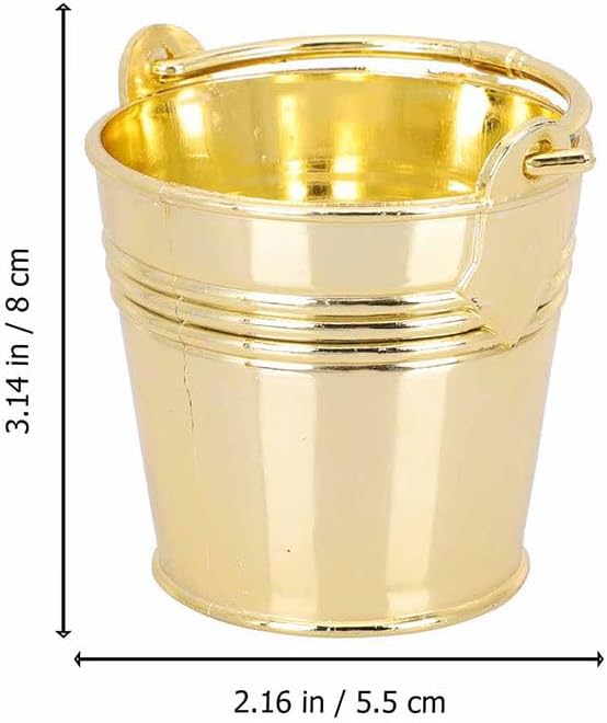12Pcs Mini Plastic Candy Buckets for Wedding Party Favors