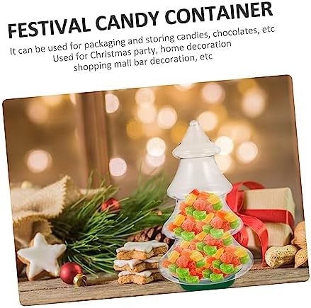 Christmas Tree Candy Storage Jar for Holiday Treats