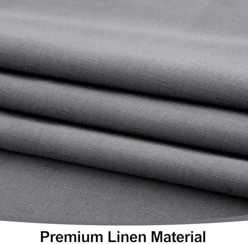 Smiry Waterproof Linen Tablecloth 60x84 Grey