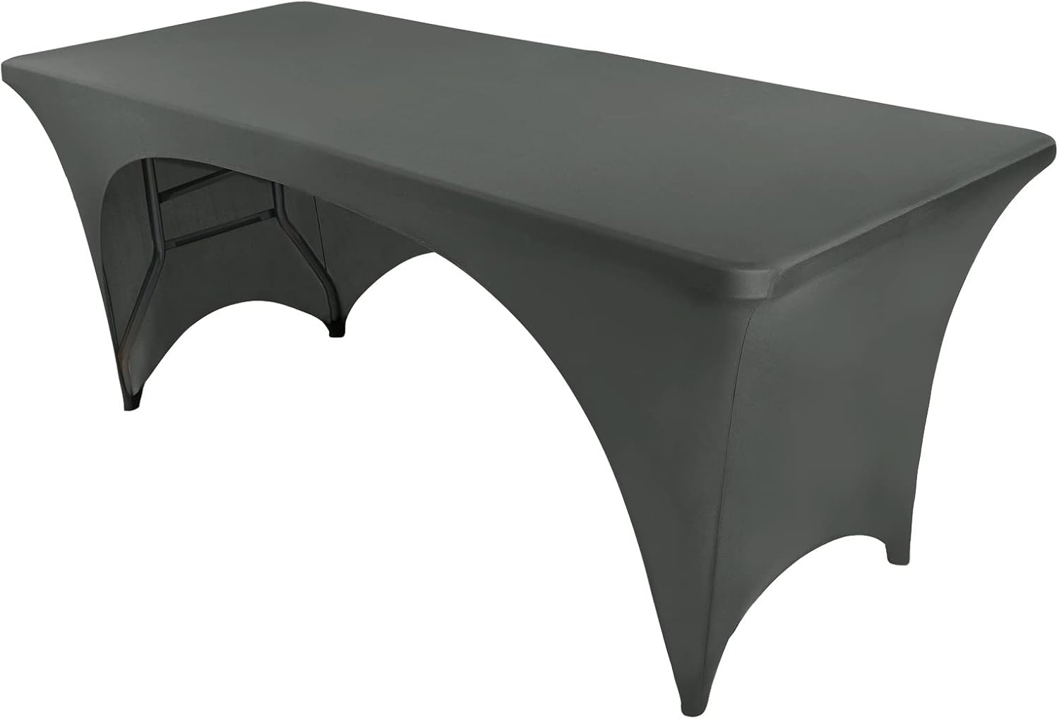 FestiCorp Gray Spandex Table Cover for 8 Foot Table